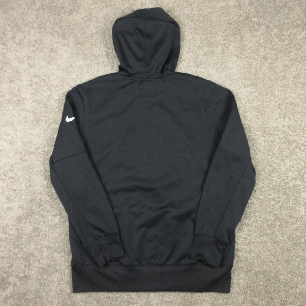 Pittsburgh Steelers Sweater Men Large Black Hoodie Sweatshirt Nike Drifit Fleece